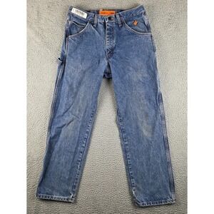 Wrangler FR Riggs Jeans Mens 32x32 (31x31) Blue Flame Resistant Workwear Denim